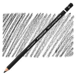 Staedtler Mars Lumograph Black Drawing Pencil - 6B pencil and swatch