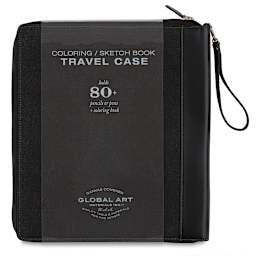 Speedball Sketchbook Travel Case - Black, Large, front of the packaging sleeve