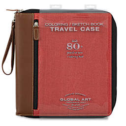 Speedball Sketchbook Travel Case - Rose, Large, front of the packaging sleeve