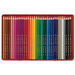 Faber-Castell Classic Color Pencil Sets - Components of set of 36 pencils shown in tray
