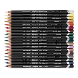 Derwent ProColour Colored Pencils - Set of 12 (set contents)