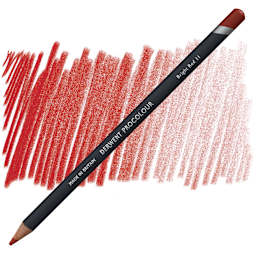 Derwent ProColour Colored Pencil - Bright Red pencil and swatch