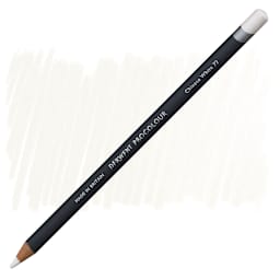 Derwent ProColour Colored Pencil - Chinese White pencil and swatch