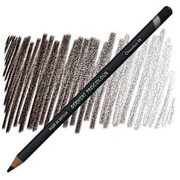 Derwent ProColour Colored Pencil - Chocolate pencil and swatch