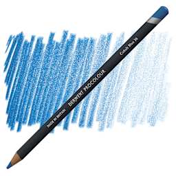 Derwent ProColour Colored Pencil - Cobalt Blue pencil and swatch
