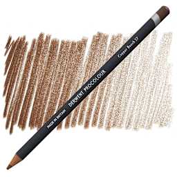 Derwent ProColour Colored Pencil - Copper Beech pencil and swatch