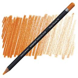 Derwent ProColour Colored Pencil - Deep Chrome Yellow pencil and swatch