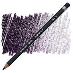 Derwent ProColour Colored Pencil - Grape pencil and swatch