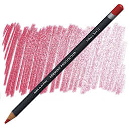 Derwent ProColour Colored Pencil - Primary Red pencil and swatch