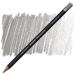 Derwent ProColour Colored Pencil - Storm Grey pencil and swatch