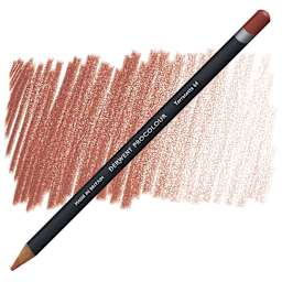 Derwent ProColour Colored Pencil - Terracotta pencil and swatch
