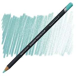 Derwent ProColour Colored Pencil - Turquoise Green pencil and swatch