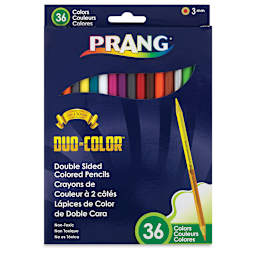Prang Duo-Color Colored Pencils - Front of package of 36 color pencils