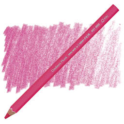 Caran d'Ache Colorblock Maxi Fluo Colored Pencil - Fluorescent Pink pencil and swatch