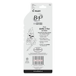 Pilot Begreen Bottle 2 Pen Rollerball Gel Pens - 0.7 mm, Black, Pkg of 2, back of packaging