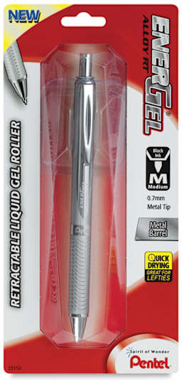 EnerGel RT Gel Pen - Front view of blister package showing pen