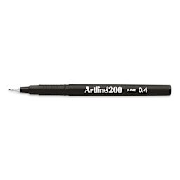 Artline 200 Writing Pen - 0.4 mm Tip, Black