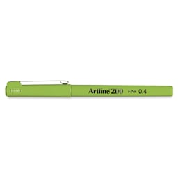 Artline 200 Writing Pen - 0.4 mm Tip, Yellow Green