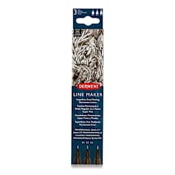 Derwent Line Makers - Black, Pkg of 3 (in package)