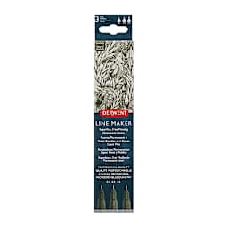 Derwent Line Makers - Front of Graphite Set of 3 package shown 