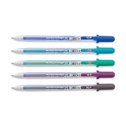 Sakura Gelly Roll Moonlight Pens - Dark Colors, Set of 5, Fine Point
