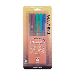 Sakura Gelly Roll Moonlight Pens - Dark Colors, Set of 5, Fine Point
