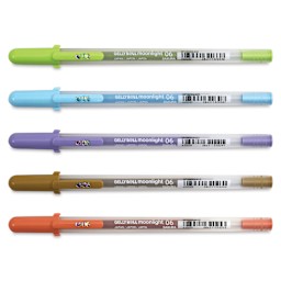Sakura Gelly Roll Moonlight Pens - Pastel Colors, Set of 5, Fine Point