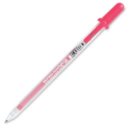 Sakura Gelly Roll Moonlight Pens -  A single Pink fine point pen shown at angle and open