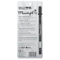 Sakura Gelly Roll Moonlight Pens - Pastel, Set of 5, Bold, back of the packaging