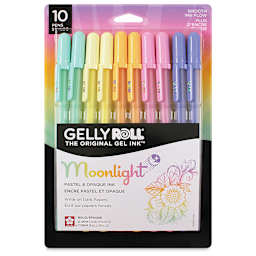 Sakura Gelly Roll Moonlight Pens - Pastel, Set of 10, Bold, front of the packaging