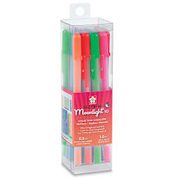 Sakura Gelly Roll Moonlight Pens -  Front of package of 16 pc Bold Point pens in assorted colors