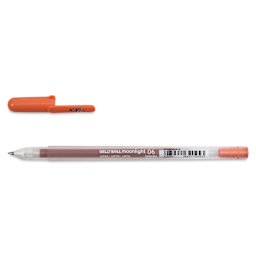Sakura Gelly Roll Moonlight Pen - Pale Brown, Fine Point with cap off