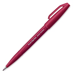 Pentel Arts Brush Tip Sign Pen - Burgundy (pen)