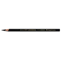Faber-Castell Pitt Charcoal Pencils - Medium Charcoal Pencil shown horizontally