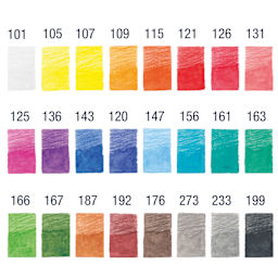 Faber Castell Goldfaber Aqua Watercolor Pencils - Set of 24, Assorted Colors swatches