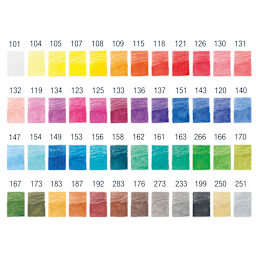 Faber Castell Goldfaber Aqua Watercolor Pencils - Set of 48, Assorted Colors, swatches