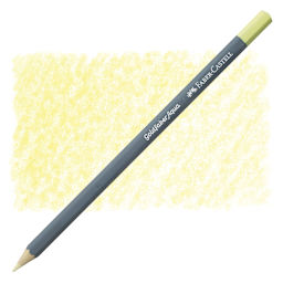 Faber Castell Goldfaber Aqua Watercolor Pencil - Pastel Chrome Yellow 406 pencil and swatch