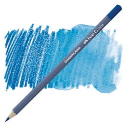 Faber Castell Goldfaber Aqua Watercolor Pencil - Bluish Turquoise 149 pencil and swatch