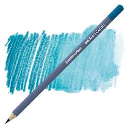 Faber Castell Goldfaber Aqua Watercolor Pencil - Cobalt Turquoise 153 pencil and swatch