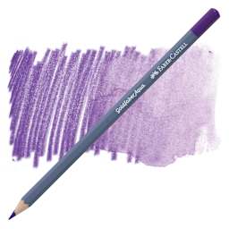 Faber Castell Goldfaber Aqua Watercolor Pencil - Purple Violet 136 pencil and swatch