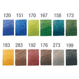 Faber-Castell Goldfaber Color Pencils - Set of 12, Landscape Colors swatches