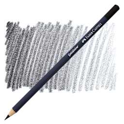 Faber-Castell Goldfaber Color Pencil - Black 199 pencil and swatch