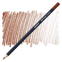 Faber-Castell Goldfaber Color Pencil - Burnt Sienna 283 pencil and swatch