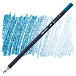 Faber-Castell Goldfaber Color Pencil - Cobalt Turquoise 153 pencil and swatch