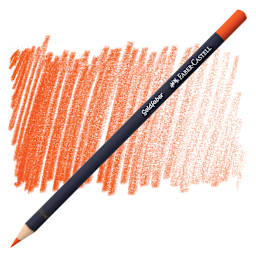 Faber-Castell Goldfaber Color Pencil - Dark Cadmium Orange 115 pencil and swatch