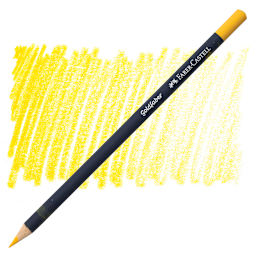 Faber-Castell Goldfaber Color Pencil - Dark Cadmium Yellow 108 pencil and swatch