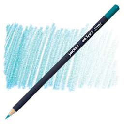 Faber-Castell Goldfaber Color Pencil - Light Cobalt Turquoise 154 pencil and swatch
