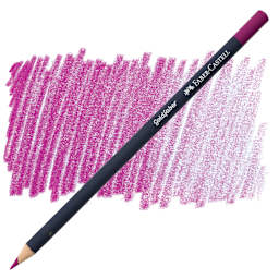 Faber-Castell Goldfaber Color Pencil - Middle Purple Pink 125 pencil and swatch