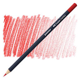 Faber-Castell Goldfaber Color Pencil - Pale Geranium Lake 121 pencil and swatch