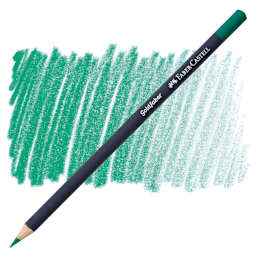 Faber-Castell Goldfaber Color Pencil - Phthalo Green 161 pencil and swatch